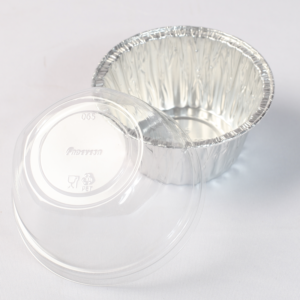 Tapas plásticas cristal domo ITEM 065. Paq. x 50 unds.